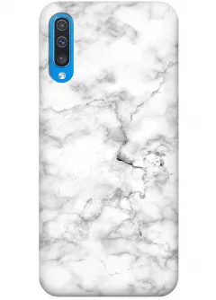 Чехол для Galaxy A50 - Белый мрамор