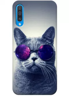 Чехол для Galaxy A50 - Кот в очках