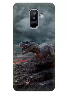Чехол для Galaxy A6+ (2018) - Динозавры
