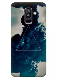 Чехол для Galaxy A6+ (2018) - Треугольник в дыму