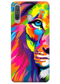 Чехол для Galaxy A8s - Красочный лев