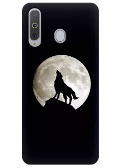 Чехол для Galaxy A8s - Воющий волк