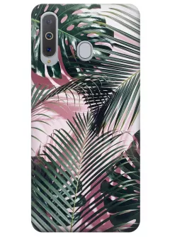 Чехол для Galaxy A8s - Пальмовые листья