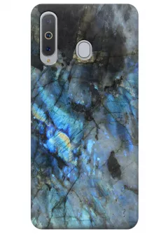 Чехол для Galaxy A8s - Синий мрамор