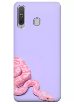 Чехол для Galaxy A8s - Розовая змея