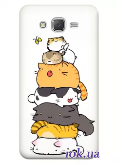 Чехол для Galaxy J3 - Cats