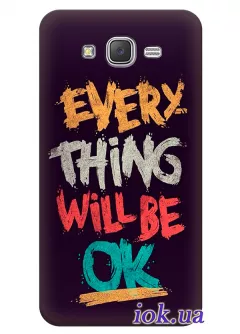 Чехол для Galaxy J3 - Every Thing Will Be OK