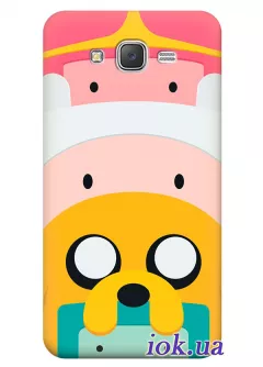 Чехол для Galaxy J3 - Adventure Time