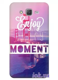 Чехол для Galaxy J3 - Enjoy every Moments