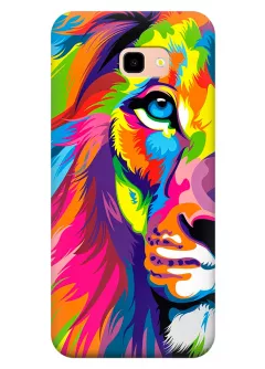 Чехол для Galaxy J4 Plus - Красочный лев