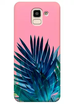 Чехол для Galaxy J6 - Пальмовые листья