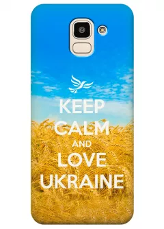 Чехол для Galaxy J6 - Love Ukraine