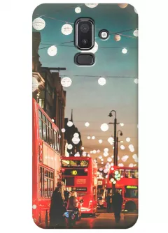 Чехол для Galaxy J8 - Вечерний Лондон