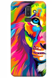 Чехол для Galaxy J8 - Красочный лев