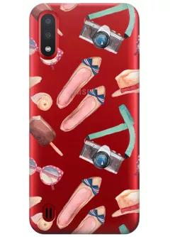 Прозрачный чехол для Galaxy M01 - Женский дизайн