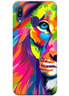 Чехол для Galaxy M10s - Красочный лев