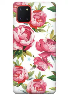 Чехол для Galaxy Note 10 Lite - Розовые пионы