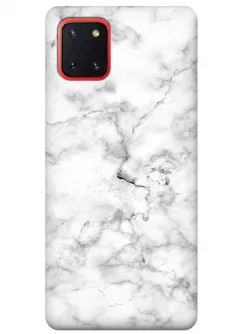 Чехол для Galaxy Note 10 Lite - Белый мрамор