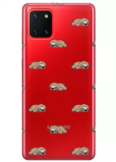 Чехол для Galaxy Note 10 Lite - Спящие ленивцы