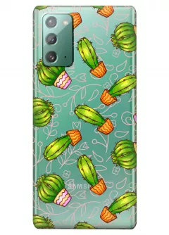 Чехол для Galaxy Note 20 - Арт кактусы
