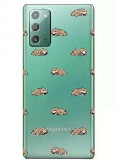 Чехол для Galaxy Note 20 - Спящие ленивцы