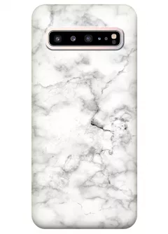 Чехол для Galaxy S10 5G - Белый мрамор