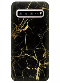 Чехол для Galaxy S10 5G - Золотой мрамор