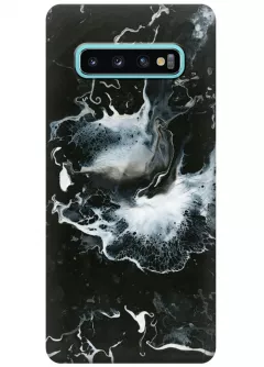 Чехол для Galaxy S10 Plus - Всплеск мрамора
