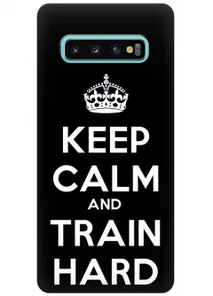 Чехол для Galaxy S10+ - Train Hard