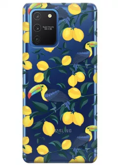 Чехол для Galaxy S10 Lite - Туканы и лимоны