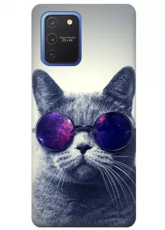 Чехол для Galaxy S10 Lite - Кот в очках