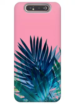 Чехол для Galaxy A80 - Тропические листья