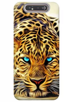 Чехол для Galaxy A80 - Леопард