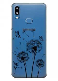 Прозрачный чехол для Galaxy M01s - Одуванчики
