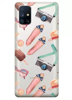 Чехол для Galaxy M51 - Женский дизайн