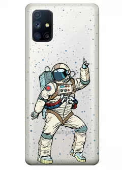 Чехол для Galaxy M51 - Веселый космонавт