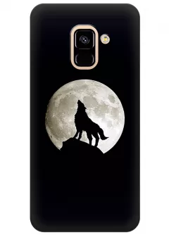 Чехол для Galaxy A8 2018 - Воющий волк