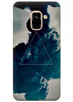Чехол для Galaxy A8 2018 - Треугольник в дыму