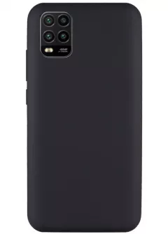 Чехол Silicone Cover Full without Logo (A) для Xiaomi Mi 10 Lite, Черный / Black