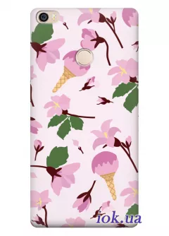 Чехол для Xiaomi Mi Max - Цветы с мороженкой