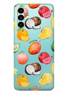 Чехол для Samsung Galaxy A13 5G с картинкой вкусных и полезных фруктов