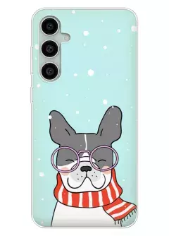 Чехол для Samsung A16 5G - Песик в шарфе