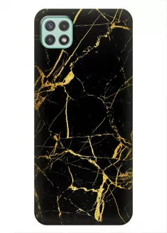 Необыкновыенный чехол для телефона Galaxy A22 5G - Золотой мрамор