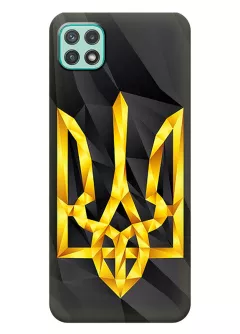 Чехол на Samsung A22 5G с геометрическим гербом Украины