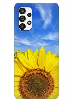 Красочный чехол на Galaxy A33 с цветком солнца - Подсолнух