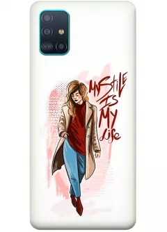 Женский чехол на Samsung Galaxy A71 с рисунком - Стиль жизни