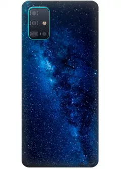 Космический чехол на Galaxy A71 из силикона