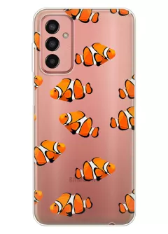 Samsung Galaxy M13 силиконовый чехол с рыбками