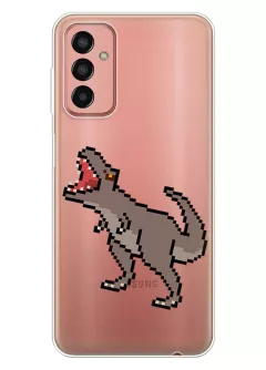 Чехол для Samsung Galaxy M13 с принтом - Пиксельный динозавр