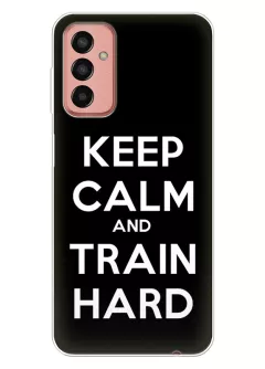 Samsung Galaxy M13 спортивный защитный чехол - Keep Calm and Train Hard